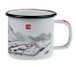 Preview: A. Blöchl Emaille Tasse mit Bergmotiv (450 ml)